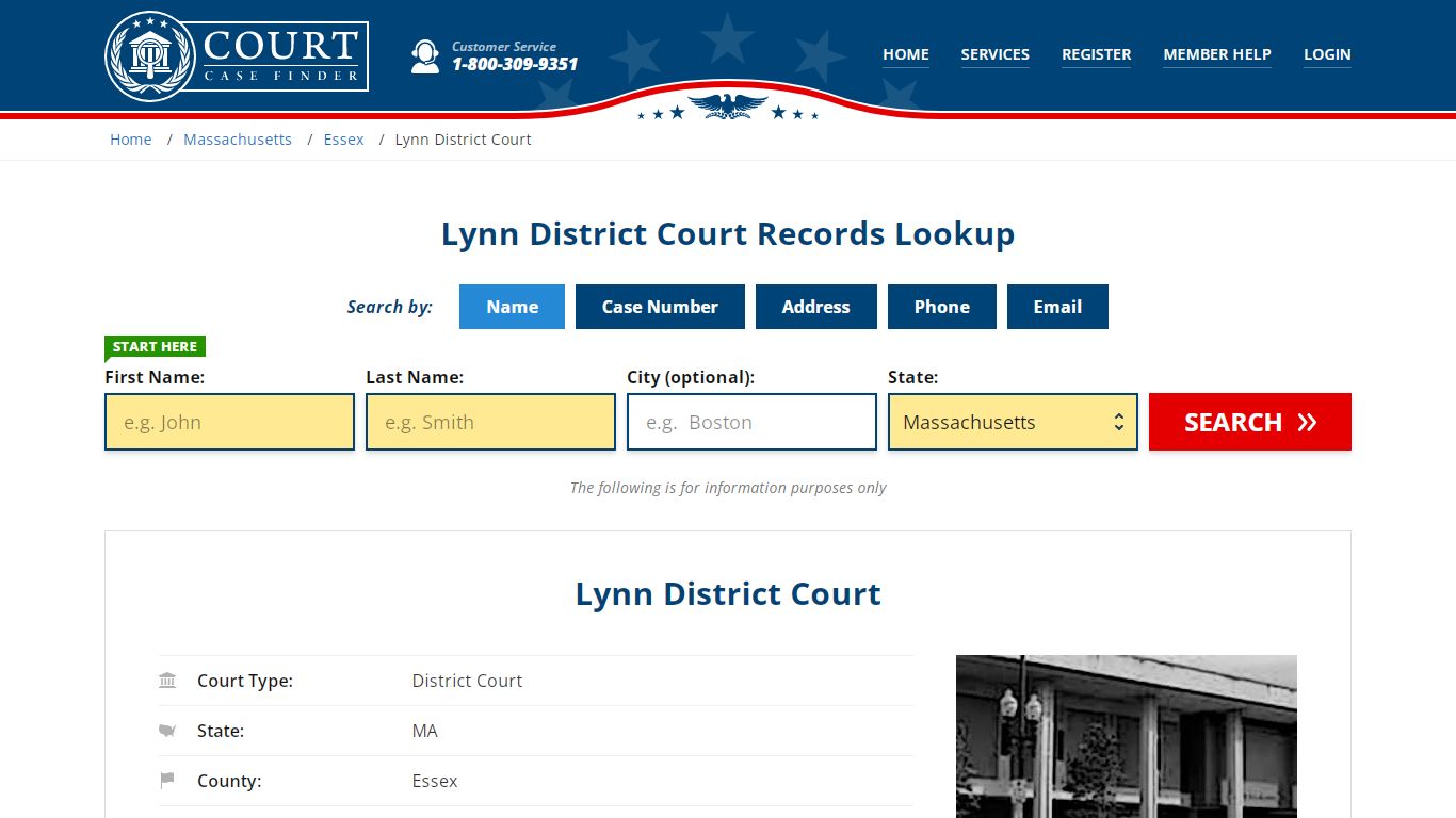 Lynn District Court Records Lookup - CourtCaseFinder.com