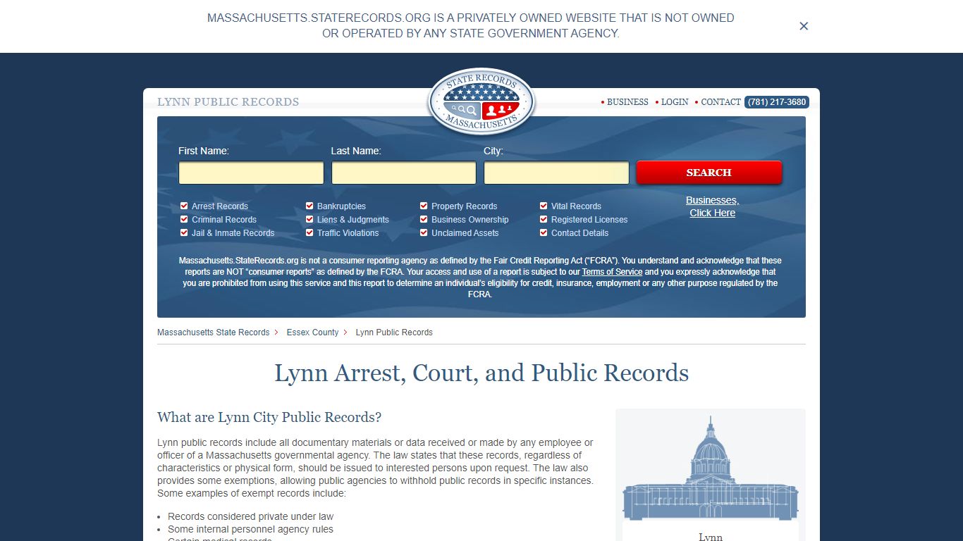 Lynn Arrest, Court, and Public Records